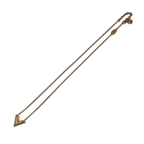 LOUIS VUITTON Gold Necklace - Picture 2 of 7